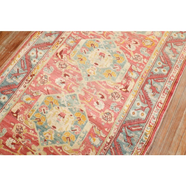 Textile Early 20th Century Turkish Ghiordes Wide Runner - 4'3" x 10'11" For Sale - Image 7 of 8