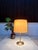 Table Lamp with Brass Base and Silk Shade by Swiss Lamps International, Zurich, 1970s For Sale - Image 10 of 14