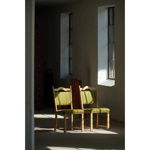 Mid-Century Modern Danish Oak Dining Chairs by Henning Kjærnulf, 1960s, Set of 8 For Sale - Image 6 of 18