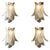 Mid-Century Italian Murano Glass Sconces, 1990s, Set of 4 For Sale