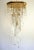 Gold Vintage Italian Brass and Crystal Ceiling Lamp, 1970s For Sale - Image 8 of 8