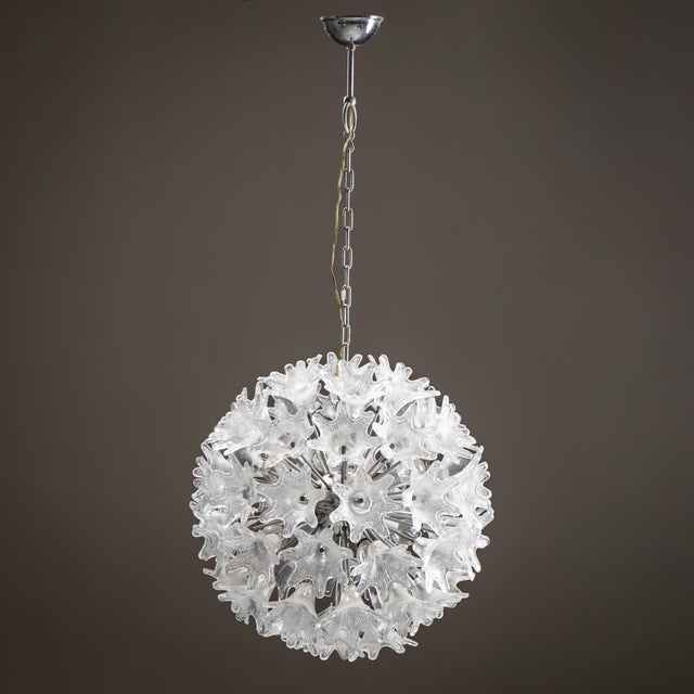 Murano Glass Chandelier by Paolo Venini, Italy, 1960s For Sale - Image 9 of 11