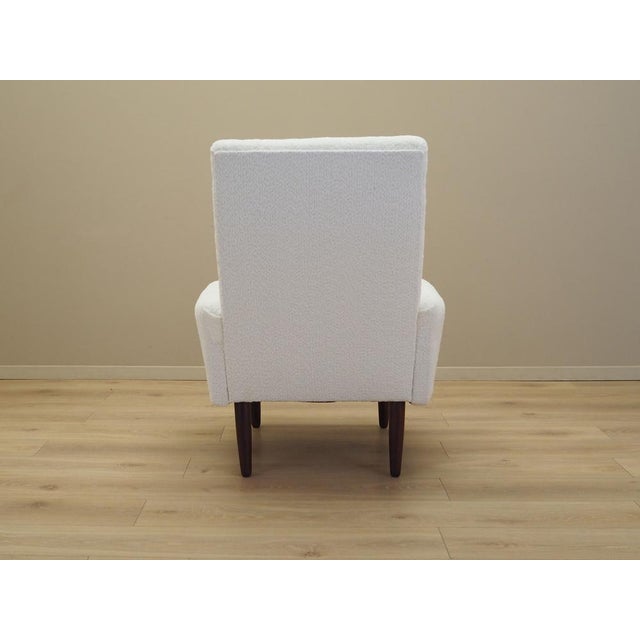 1970s Danish White Armchair, 1970s For Sale - Image 5 of 10