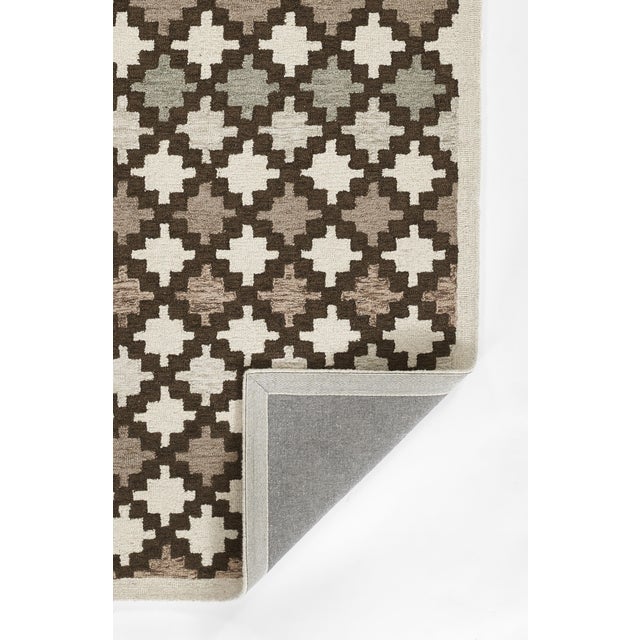 Erin Gates Erin Gates by Momeni Abbot Neutral Swedish Geo Wool Rug 5' X 8' For Sale - Image 4 of 10