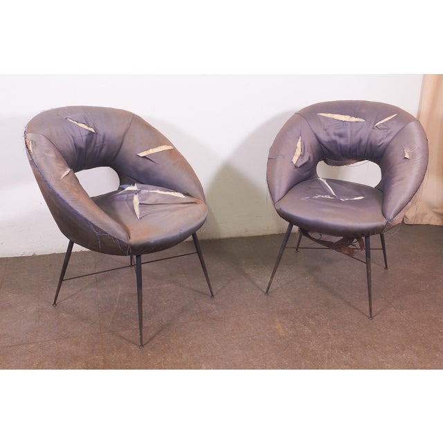 Mid-Century Modern Armchairs from Silvio Cavatorta, 1950s, Set of 2 For Sale - Image 3 of 12