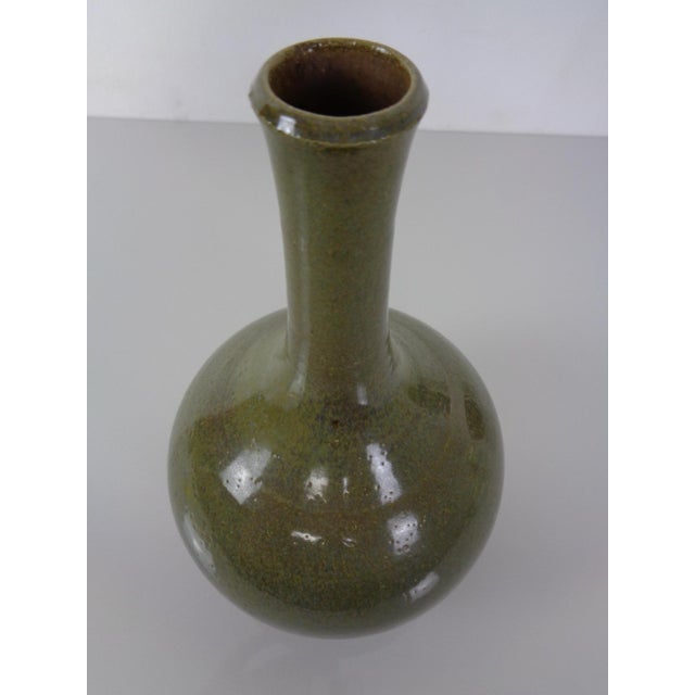 1960s Minimalist Studio Ceramic Vase by Mathies Schwarze, Germany, 1960s For Sale - Image 5 of 14