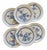 Vintage Earthenware Dessert Plates with Nancay Pattern from Gien, 1960s, Set of 6 For Sale