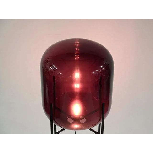 Large Purple Oda Floor Lamp in Blown Glass attributed to Sebastian Herkner For Sale - Image 13 of 17