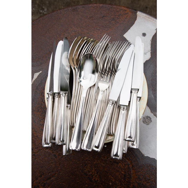 Vintage Art Deco Cutlery Set by François Frionnet, 1940, Set of 35 For Sale - Image 9 of 12