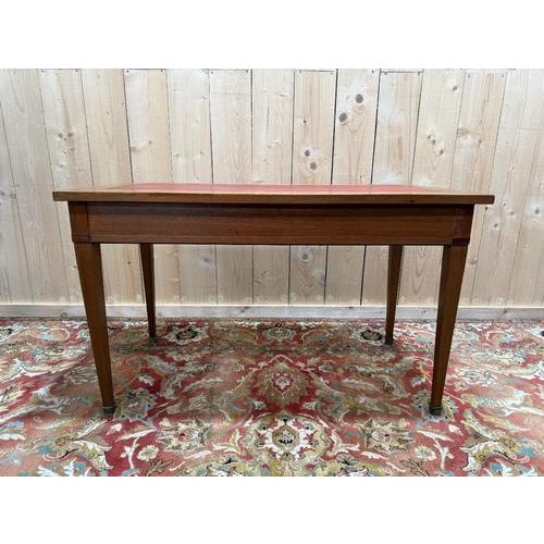 Wood Louis XVI Style Flat Desk For Sale - Image 7 of 8