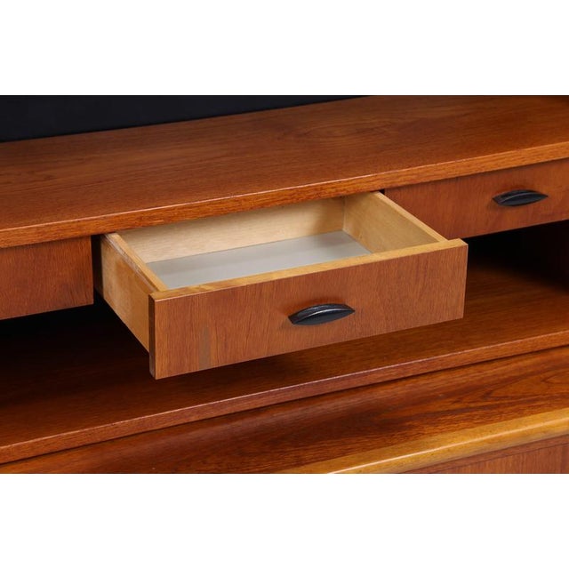 Mid-Century Teak Bookcase with Secretary For Sale - Image 10 of 18