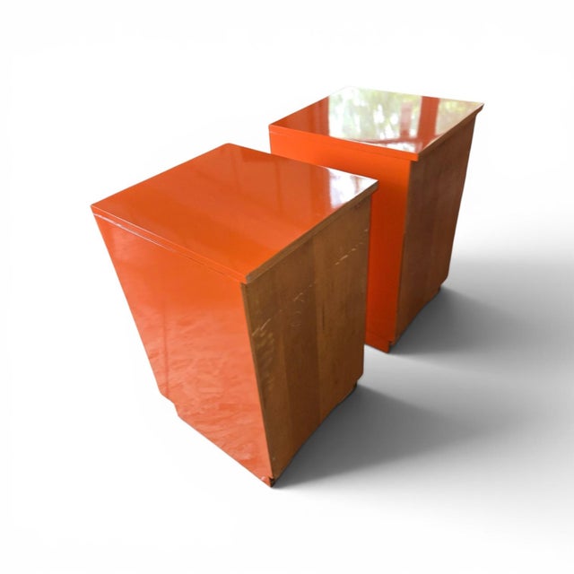 Johnson Furniture Company "Pair 1939 ' Flexible Home Arrangements' 4 Drawer Stands by Eliel Saarinen,Pipsan Saarinen Swanson, and J. Robert F Swanson for Johnson Furniture Co." For Sale - Image 4 of 12