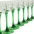 Green Vintage Luminarc Alsace Wine Glasses with Green Base, 1970s, Set of 10 For Sale - Image 8 of 14