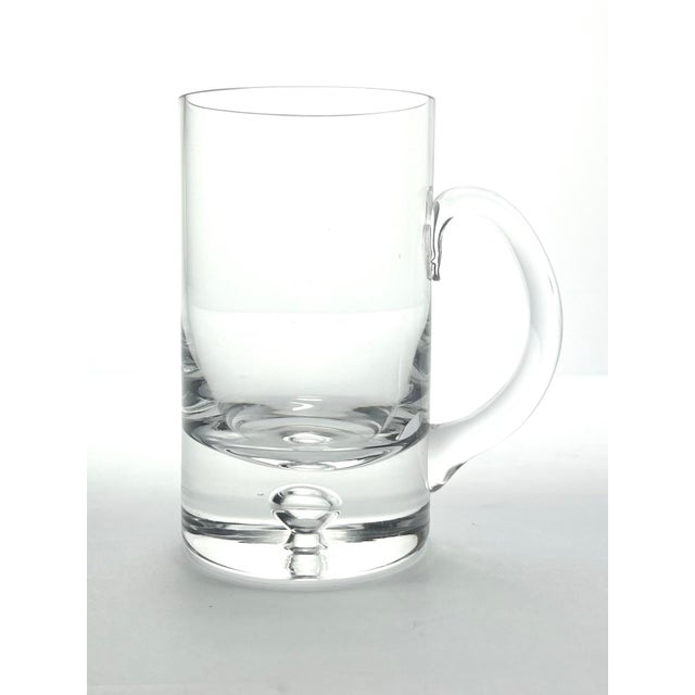 Crate & Barrel Crate & Barrel, Krosno “Direction” Set of 5 Blown Glass Beer Mugs For Sale - Image 4 of 8