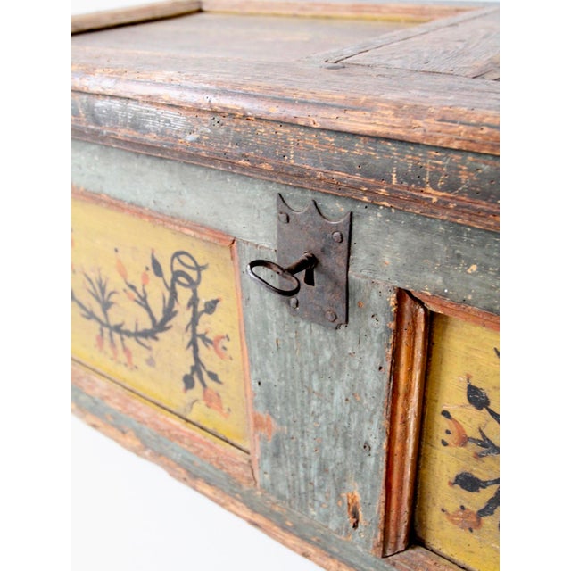 Antique Painted Blanket Chest For Sale - Image 12 of 12