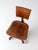 Brown Antique Oak Swivel Desk Chair For Sale - Image 8 of 11