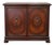Vintage Baker Mahogany Entry Cabinet / Console With Carved Urn Doors and Interior Drawers For Sale