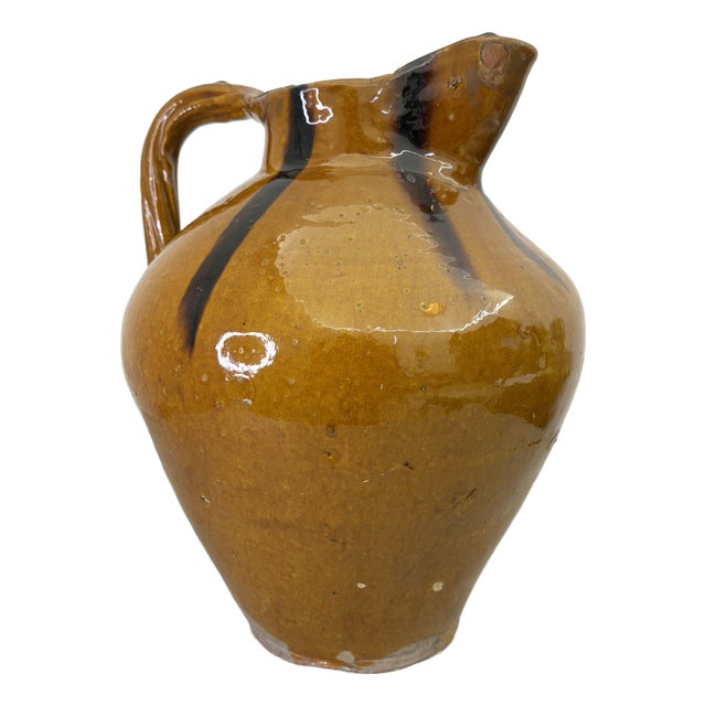 Large Vintage Striped Jug For Sale