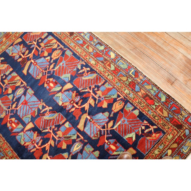 Mid 20th Century Zabihi Collection Vibrant Vintage Persian Rug - 4' x 5'6" For Sale - Image 5 of 10