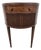 Baker Furniture Mahogany Demilune Side Table Nightstand For Sale