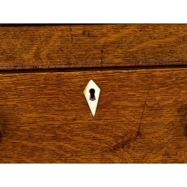 English Georgian Period 18th Century Oak Dresser with Shelves, Drawers and Doors For Sale - Image 12 of 12
