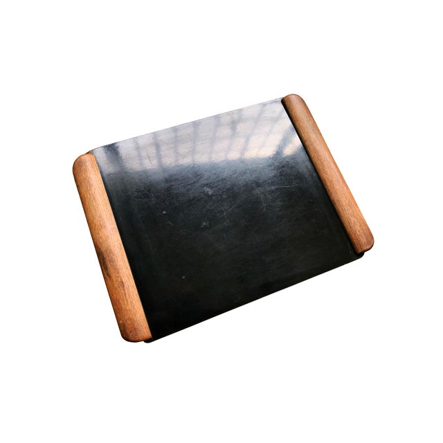 1940s Campaign-Style Collapsible Walnut End Tables - A Pair For Sale - Image 12 of 18