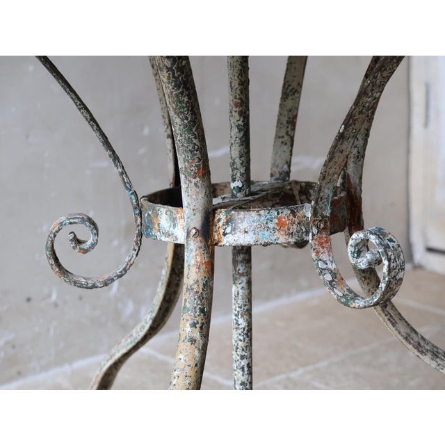 Antique French Arras Cast Iron Garden Table, 1890s For Sale - Image 3 of 11