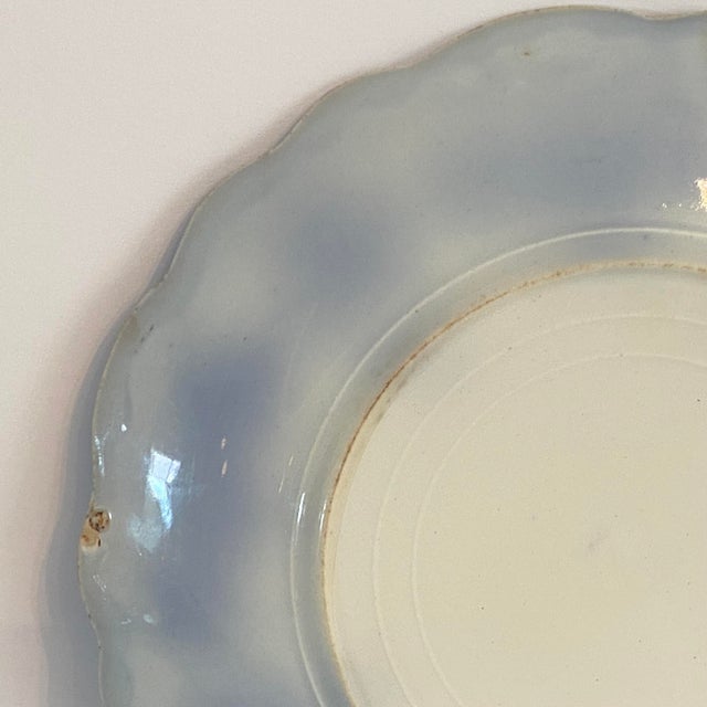 Flow Blue W. H. Grindley & Co England "Clarence" Made in England Plate For Sale - Image 14 of 15