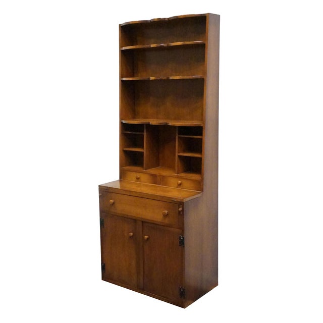 WHITNEY FURNITURE Early American Country Style 32" Solid Maple Modular Secretary 7493 79" High 32" Wide 27" Deep We...
