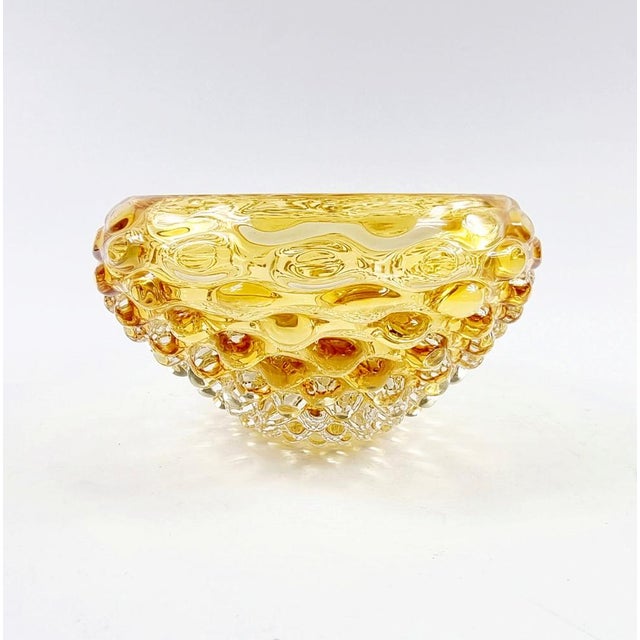 Lenti Bowl in Murano Glass by Ercole Barovier for Barovier & Toso, Italy, 1940s-1950s For Sale - Image 3 of 8