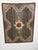 Vintage hand hooked rug with a geometric Southwestern-inspired design in gray, brown, cream, muted purple, red, and...
