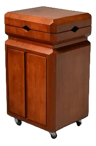 Teak Fliptop Bar Cart