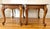 1960s Vintage French Country Style Scalloped Queen Anne Solid Oak Side Tables From Solid Oak - A Pair For Sale - Image 4 of 11