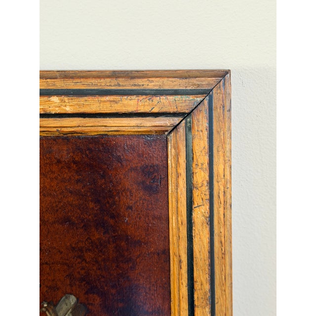 Late 19th Century Antique French Oil on Wood Painting Game Birds Fowl Still Life Tromp l'Oiel - Signed For Sale - Image 5 of 8