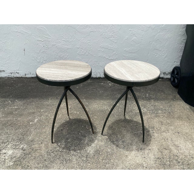 Marble Top Side Tables 1990s - A Pair For Sale - Image 18 of 18
