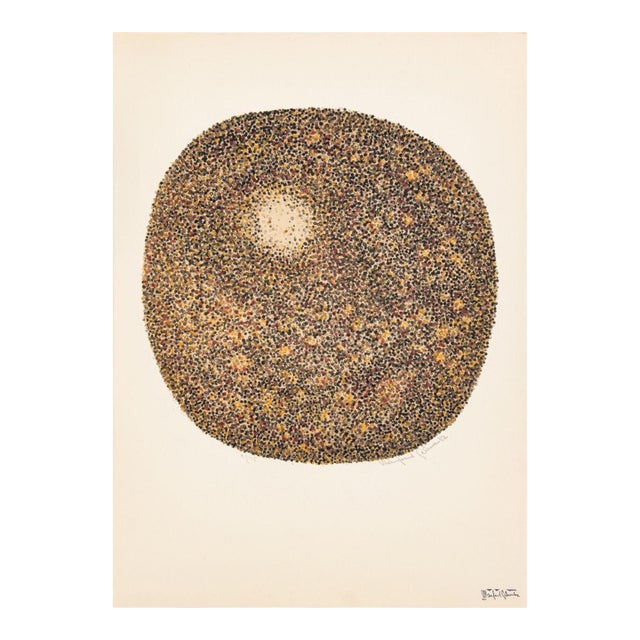 Manfred Schwartz Tondo Etretat Lithograph For Sale