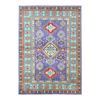 Hand-Knotted Kazak Design Rug 4'0" X 6'1" For Sale