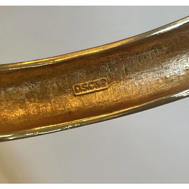 Swarovski Black Enamel and Crystal Cuff For Sale - Image 11 of 11