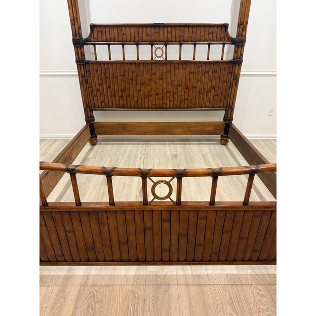 1990s Attributed Tommy Bahama Island Estate West Indies King Size Bed For Sale In West Palm - Image 6 of 12
