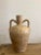 Rustic Vintage Beige Faience Vase For Sale - Image 3 of 4
