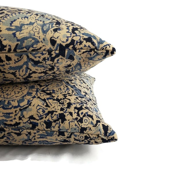 Not Yet Made - Made To Order Ralph Lauren Arjuna Floral in Indigo Pillow Cover For Sale - Image 5 of 7