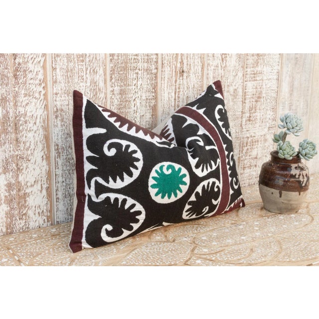 Damina Gul Suzani Lumbar Pillow For Sale - Image 4 of 10