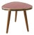 Small Red Tripod Table, 1960s For Sale