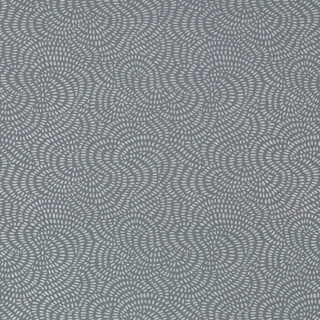 Contemporary Sample - Schumacher Whirlpool Wallpaper in Mercury For Sale - Image 3 of 3