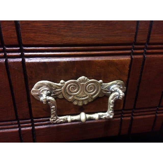 Brown Antique Marble Top Dresser, Victorian Dresser For Sale - Image 8 of 10