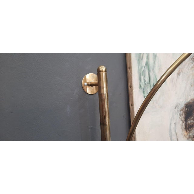 Regency Brass Wall Lamp by Florian Schulz, 1970s For Sale - Image 12 of 14