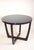 Art Deco Round Coffee Table with Black Glass Top, 1920s For Sale - Image 15 of 18
