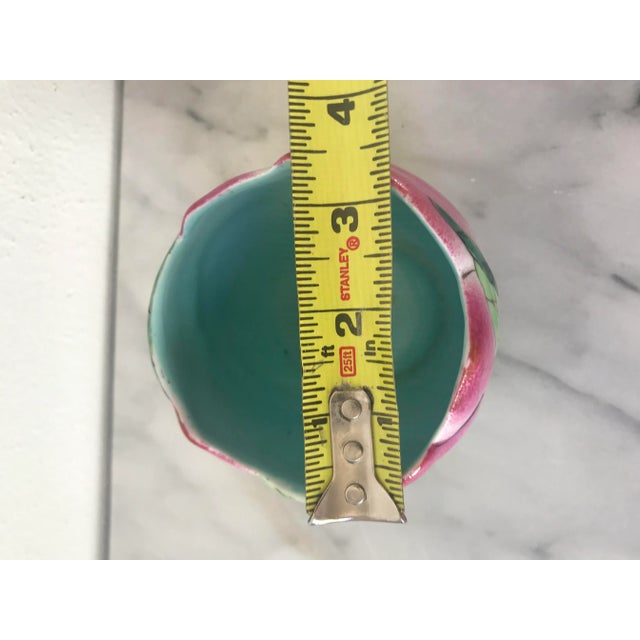 Vintage Mid Century Chinese Famille Rose Longevity Peach Porcelain Cup For Sale - Image 4 of 6