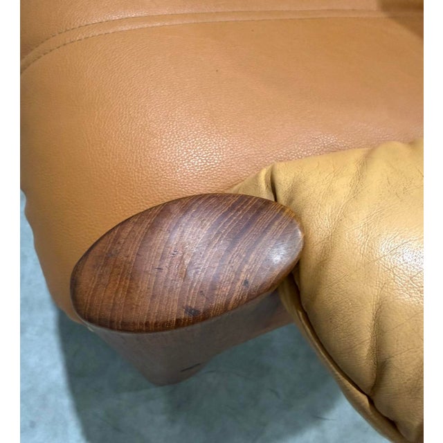 Wood Ekornes Montana Teak & Leather Sofa For Sale - Image 7 of 9