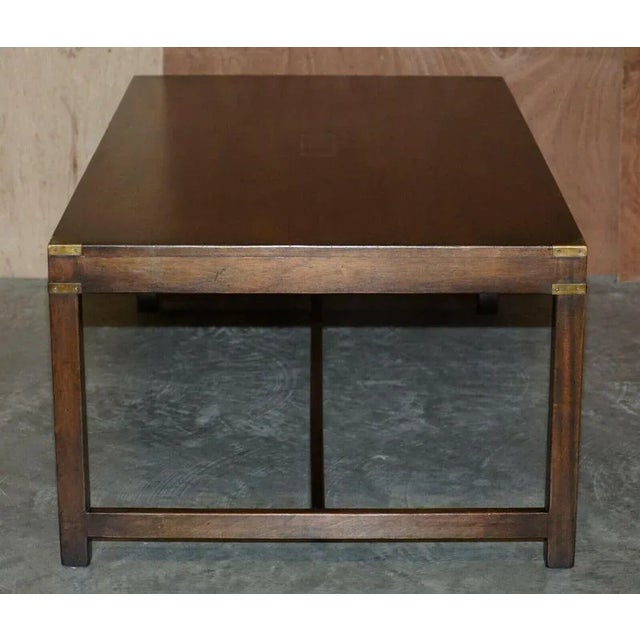 Large Kennedy Military Campaign Coffee Table in Hardwood from Harrods For Sale - Image 11 of 12